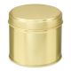 Blechdose mit Deckel rund gold, 250 ml, 1 Stk