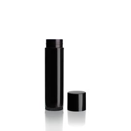 Kunststoff-Tube für Lippenstift oder Lippenbalsam, schwarz, 4,5 ml