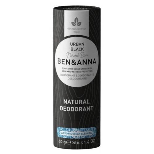 Festes natürliches Deodorant Ben & Anna, Urban Black, 40 g