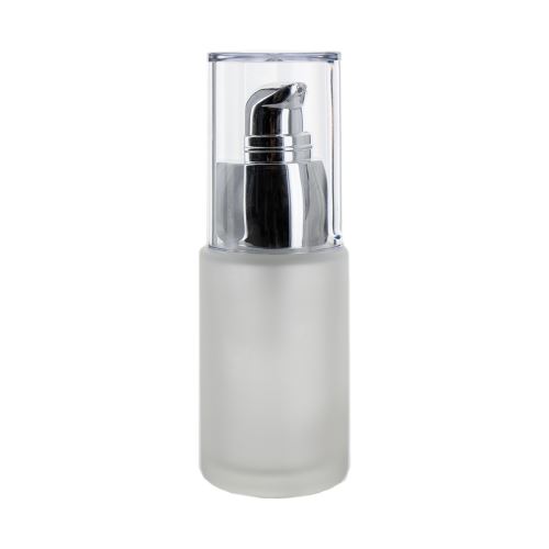 Glasfläschchen mit Pumpe transparent, 30 ml