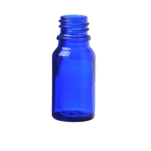 Glasflasche ohne Verschluss blau, 10 ml