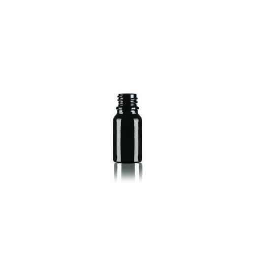 Glasfläschchen, schwarz, 10 ml