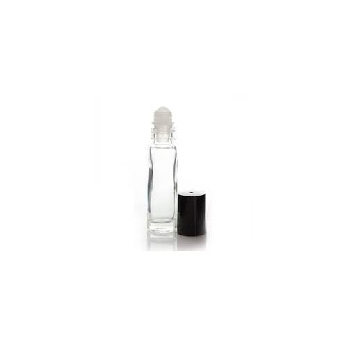 Glasroll-on klar mit schwarzer Kappe, 10 ml