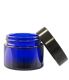 Glasbehälter für Creme mit Deckel blau, 50 ml, 1 Stk