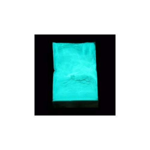 Photolumineszierendes Pigment für Kerzen oder Seifen - blau-grün, 10 g